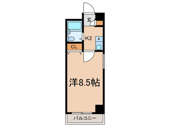 宝マンション大須(208)の物件間取画像